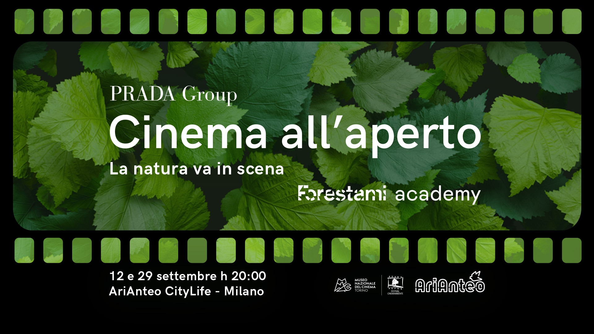 Il Gruppo Prada presenta due serate di cinema dedicate alla Forestami Academy